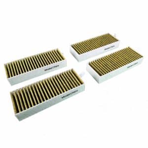 AIR2GO CleanAir Plus Aktivkohlefilter für Constructa CV430235 / CV431235 Kochfeld Herd Abzug - günstige Ersatzfilter - ANTIBAKTERIELL