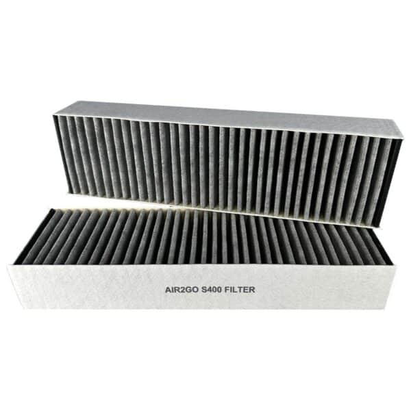 AIR2GO Aktivkohlefilter S400 (2 Stück) für mobile Dunstabzugshaube, Dunstabzug, Wrasenabzug Rössler 400