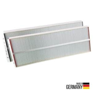 AIR2GO Set F7 + G4 Filter für Zehnder ComfoAir Q350, Q450, Q600, E350 (2 Stück) Filter der Filterklasse ISO Coarse und ISO ePM1 - Made in Germay