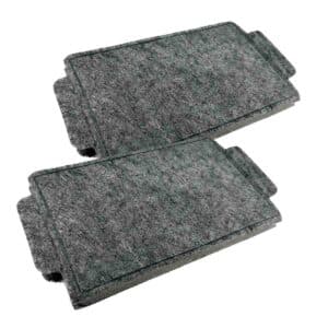 AIR2GO Ersatzfilter für Miele DKF19-1 (2 Stück) Dunstabzug, Wrasenabzug, Kochfeld günstiger Aktivkohlefilter mit optimaler Filterleistung