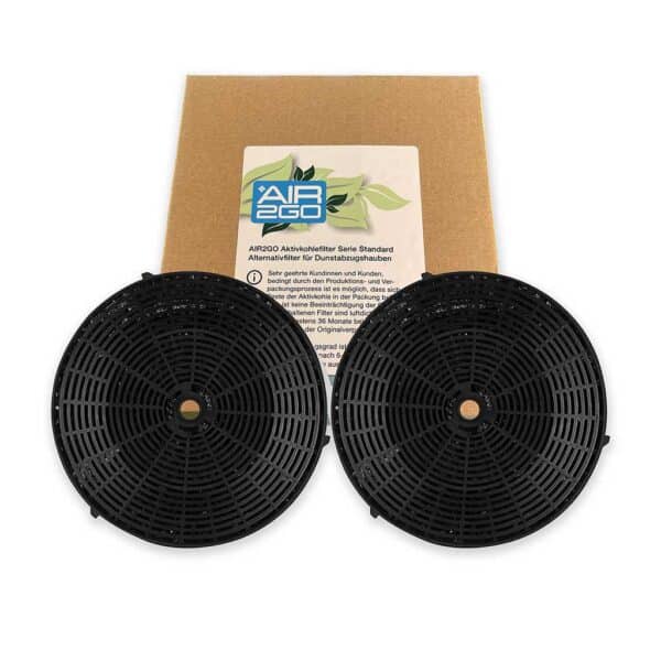 AIR2GO Aktivkohlefilter als Ersatz für Essentiel B CFC0038668 / 1015644 (2 Stück)